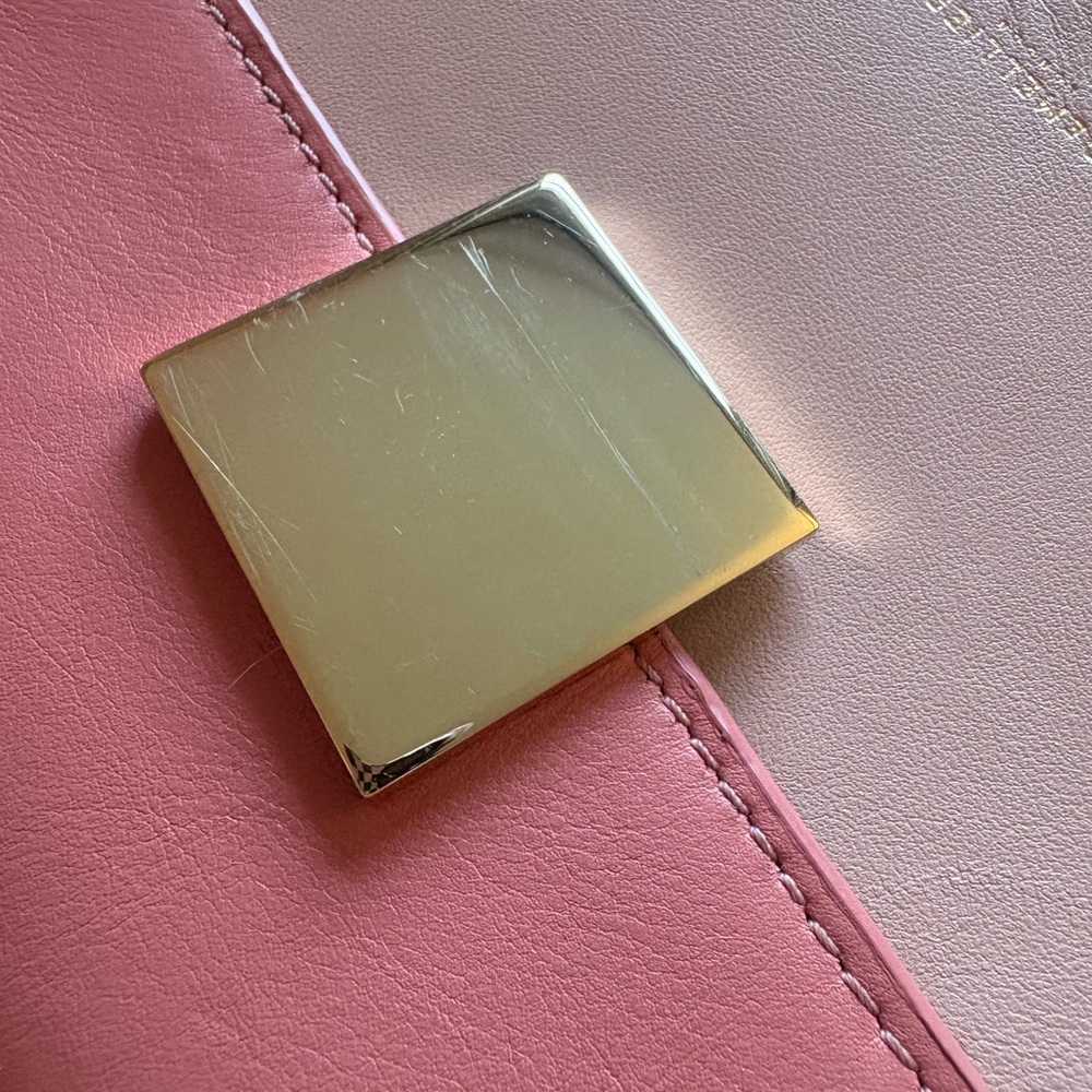 DeMellier Two Tone Pink Crossbody Bag with Modern Minimalist Design - Picture 7 of 7